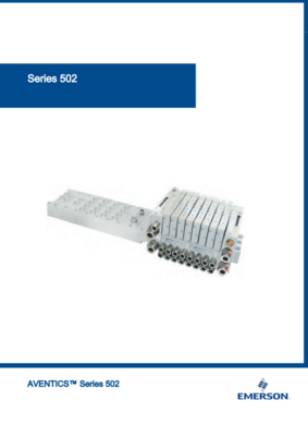 AVENTICS 502 CATALOG 502 SERIES DIRECTIONAL CONTROL VALVES